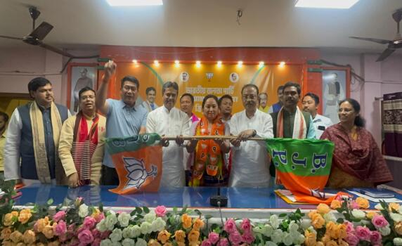 Several Tipra Motha leaders join BJP ahead of ADC elections.